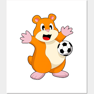 Hamster Soccer player Soccer Posters and Art